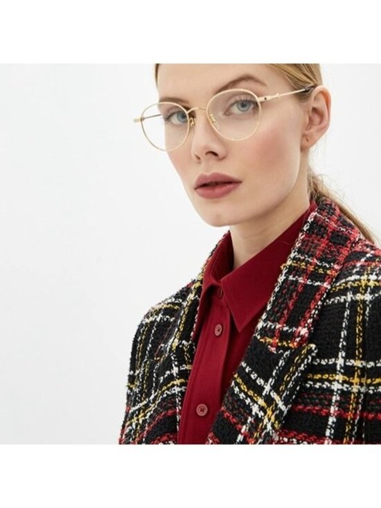 Gucci GG0607OK 001 Eyeglasses Gold 50mm Round Frame main image 10